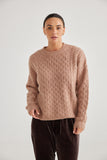 KNIT: Marnie Cable Knit- Chestnut