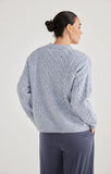 KNIT: Marnie Cable Knit- Ice Blue