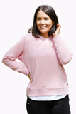 TOP: Journey-Logo Sweat-Orchid Pink