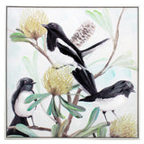 Wallart: Willy Wagtail Trio Paint