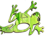 GLASSES BROOCH: Green Frog