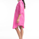 DRESS: Essentials Shirt Dress- Rose