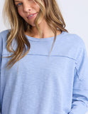 TOP: Jayne Throw On Top-Lt Blue