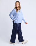 TOP: Jayne Throw On Top-Lt Blue