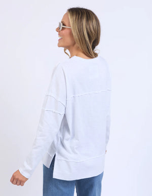 TOP: Jayne Throw On Top-White