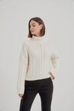 KNIT: Chunky Cable Oversized - Ivory