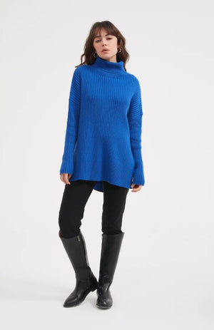 KNIT: Roll Neck Knit-Black