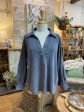 SHIRT: Celine-Plain-L/S-One Size
