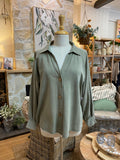 SHIRT: Celine-Plain-L/S-One Size