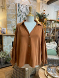 SHIRT: Celine-Plain-L/S-One Size