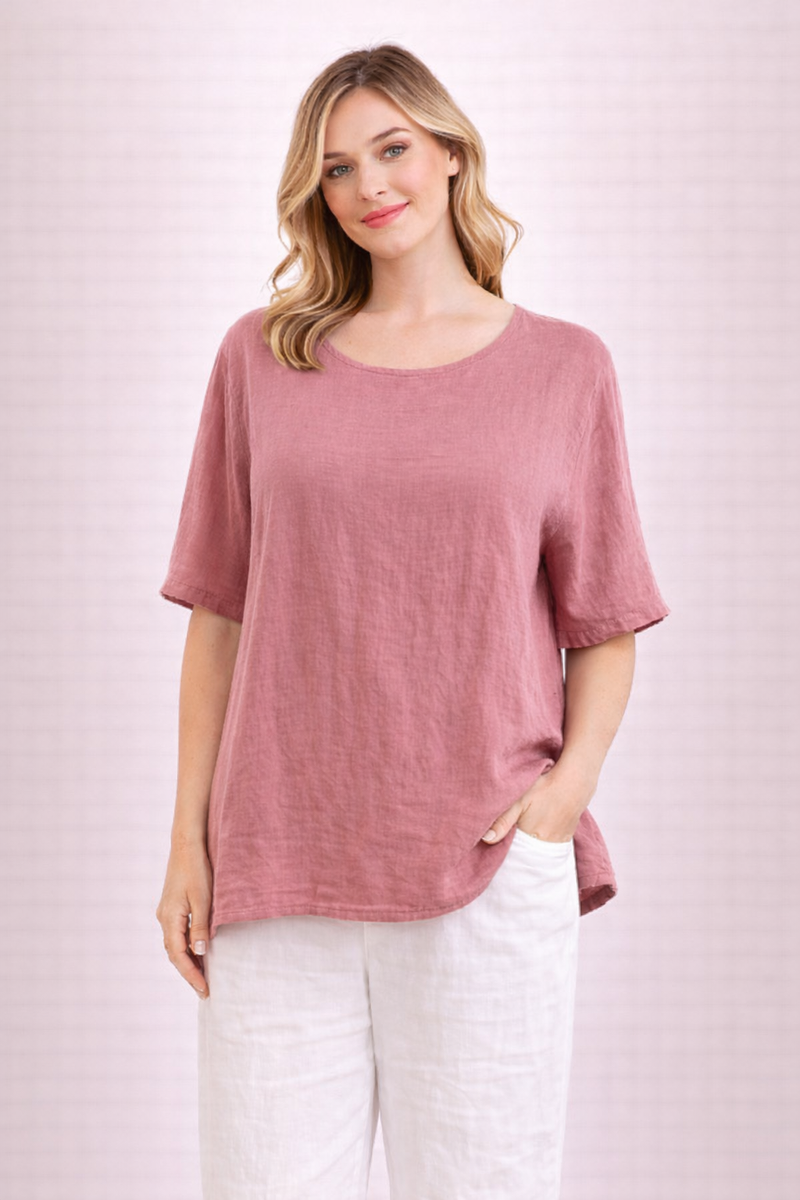 TOP: Selena-Plain w/button back