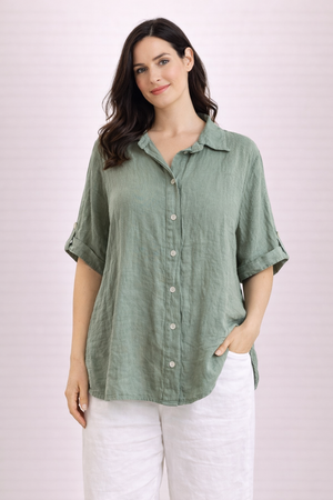 SHIRT: Giorgia-Plain, embroidery