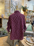SHIRT: Fleur-Print-Floral-One Size