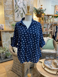 SHIRT: Fleur-Print-Floral-One Size
