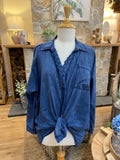 SHIRT: Dorothee-Lace trim-One Size