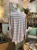 TOP: Lucie-Stripe-V Neck-One Size