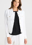 Jacket: Monza White Linen