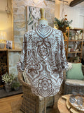 SHIRT: Oriane-Print-Oversized-One Size
