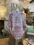 SHIRT: Oriane-Print-Oversized-One Size