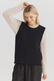 TOP: Vest Maddison Knit - Black