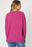 SWEAT: CEST LA VIE SWEAT- FUCHSIA