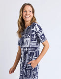 DRESS: Chin Chin Navy/Wh