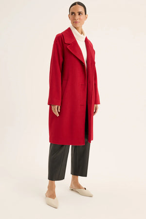 COAT: Ember Lined Coat-Scarlet