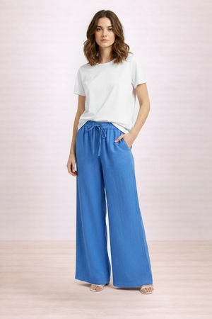 PANT: Novella-Plain, long w/elastic waist