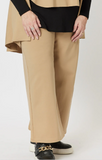 PANT: Kimmy Ponti Wide Leg Pant- Caramel