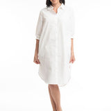 DRESS: Essentials Shirt Dress- White