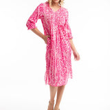 DRESS: Olympus Pink Dress Pleated