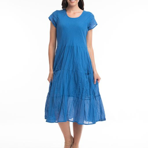 DRESS: Essential Front Pckt Dress- Nautical Blue