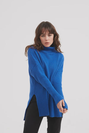 KNIT: Roll Neck Knit-Black