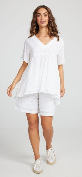 TOP: Canary Top - White Linen
