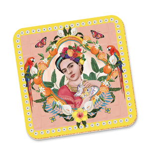 COASTERS: Corky Coaster Mexican Folklore Oranges