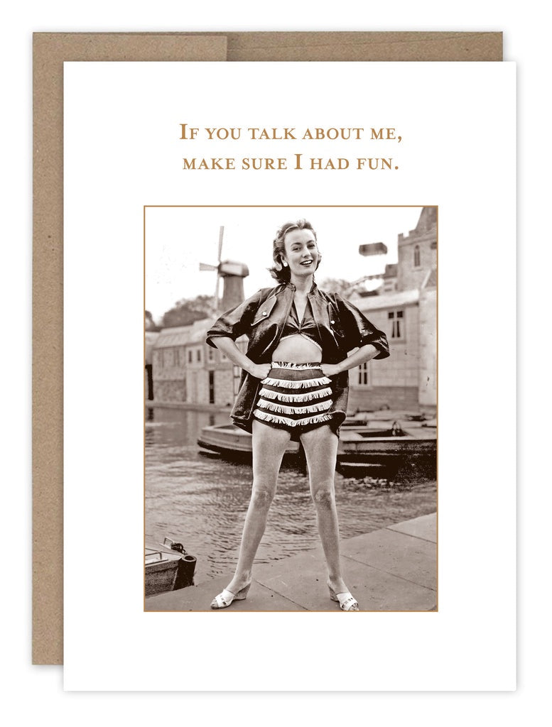 Card: TALK ABOUT ME BDAY CARD