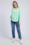 TOP: Delilah Crew-Mint